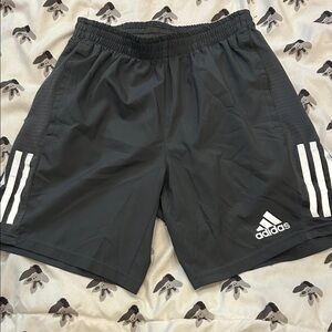 Adidas Charcoal Gray Athletic Shorts